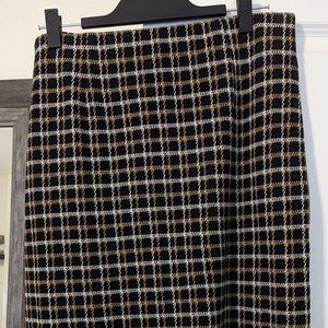 Black/Camel/Cream Pull On Skirt